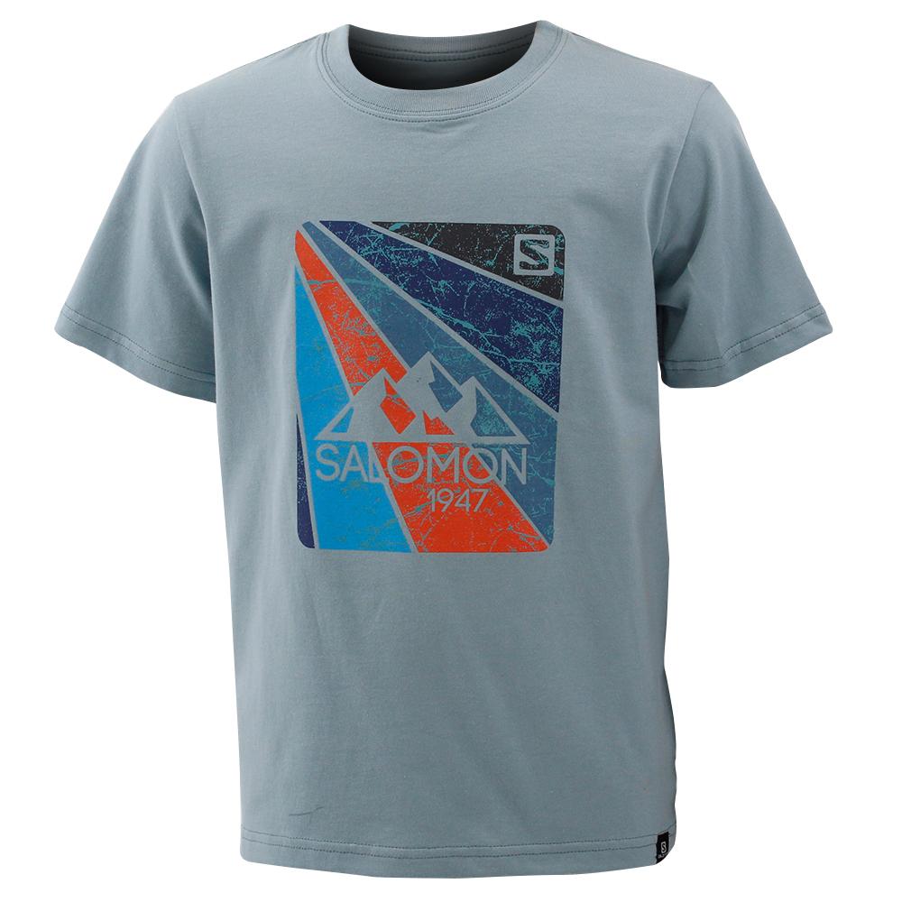 SALOMON CARSON SS B Philippines - Kids' Tee Shirt - Blue | 327456-IKX